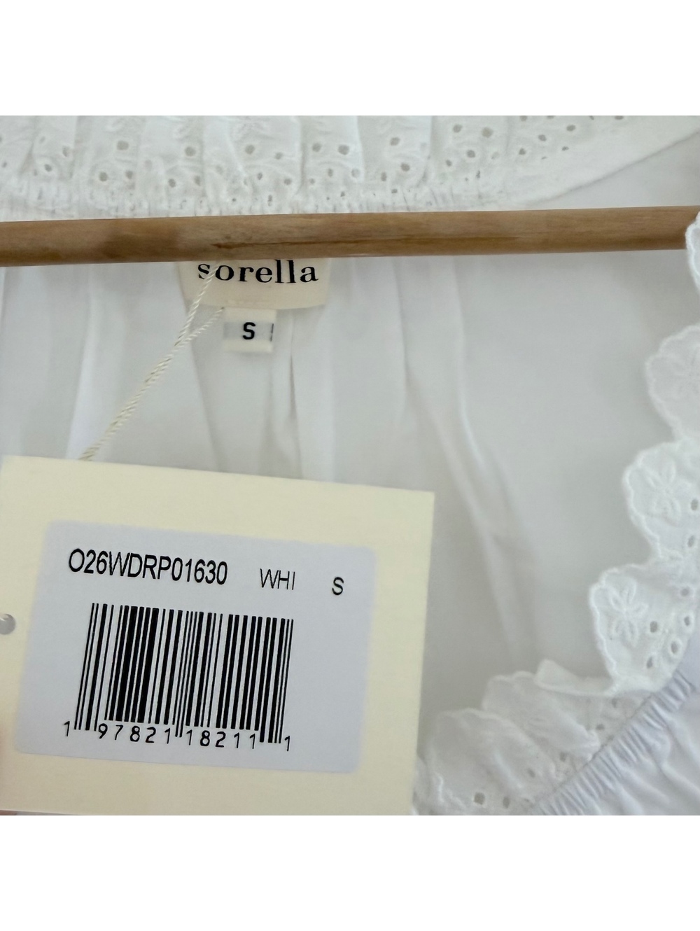 NWT Sorella By Few Moda Caroline Relaxed Cotton Mini Dress Size Small White - Picture 4 of 8